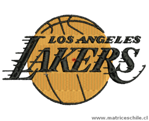MATRIZ FUTBOL BASQUETBOL LAKERS BORDADO