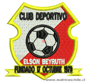 MATRIZ FUTBOL CLUB ELSON BEYRUTH BORDADO