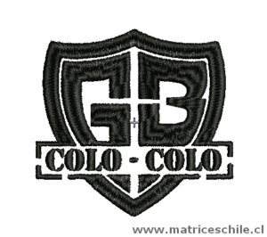 MATRIZ FUTBOL COLO COLO LOGO BORDADO