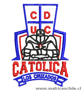 MATRIZ FUTBOL UNIVERSIDAD CATOLICA 2 BORDADO PARCHE