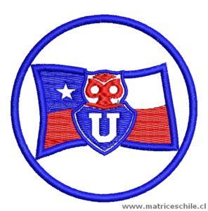 MATRIZ FUTBOL UNIVERSIDAD DE CHILE 2 BORDADO PARCHE