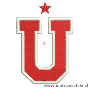 MATRIZ FUTBOL UNIVERSIDAD DE CHILE 3 BORDADO PARCHE
