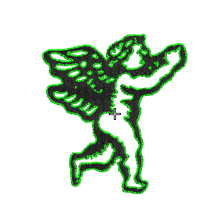 Matriz de bordado de angel dorado para vestiduras de liturgicas